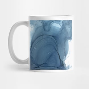 Dusky Blue Ripples Mug